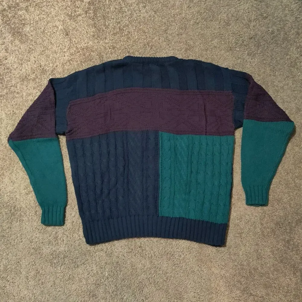 Eddie Bauer Vintage Pullover Sweater Cable Knit MADE IN USA Mens Size XL - Picture 5 of 8